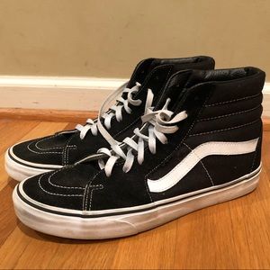 black high top vans BARELY WORN